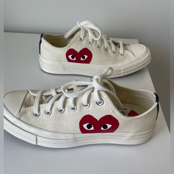 Comme des Garçons PLAY x Converse Chuck Taylor Hidden Heart Low Top Sneaker - Picture 7 of 9